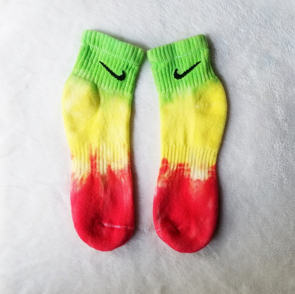 Nike Tie Dye Socks Rasta rainbow Men's - Picture 4 of 4